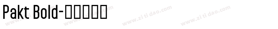 Pakt Bold字体转换